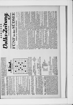 Berliner Volkszeitung vom 03.08.1930