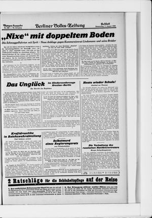 Berliner Volkszeitung vom 07.08.1930