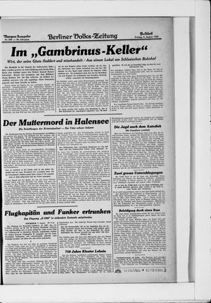 Berliner Volkszeitung vom 08.08.1930