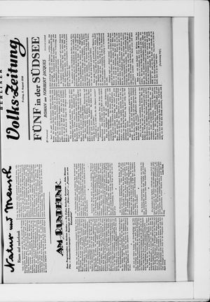 Berliner Volkszeitung vom 08.08.1930