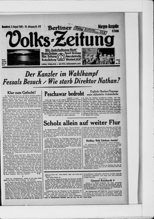 Berliner Volkszeitung vom 09.08.1930