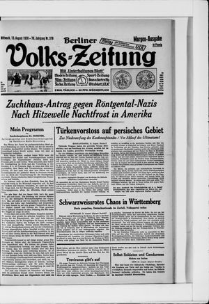 Berliner Volkszeitung vom 13.08.1930