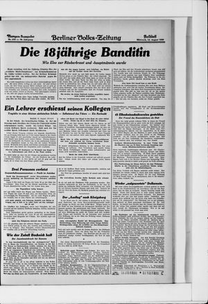 Berliner Volkszeitung vom 13.08.1930