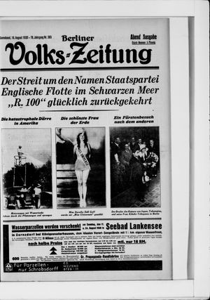 Berliner Volkszeitung vom 16.08.1930