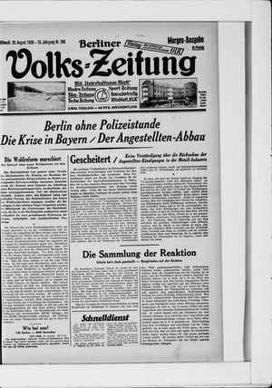Berliner Volkszeitung vom 20.08.1930