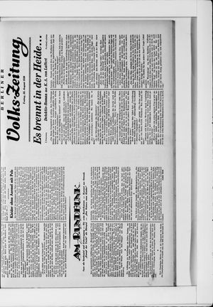 Berliner Volkszeitung vom 22.08.1930