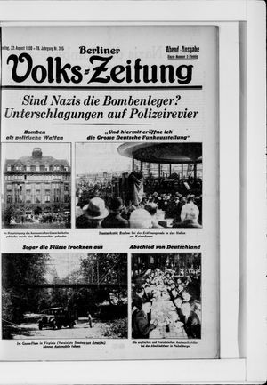 Berliner Volkszeitung vom 22.08.1930