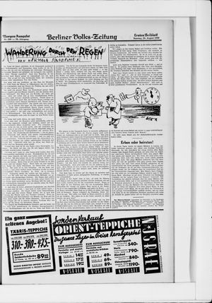 Berliner Volkszeitung vom 24.08.1930