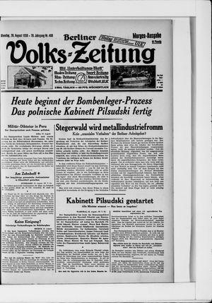 Berliner Volkszeitung vom 26.08.1930