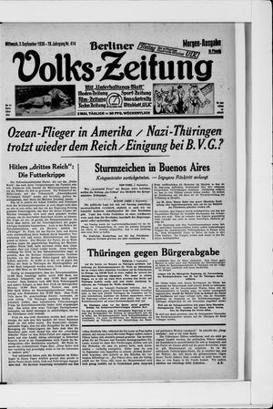 Berliner Volkszeitung vom 03.09.1930