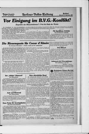 Berliner Volkszeitung vom 03.09.1930