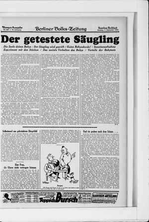 Berliner Volkszeitung vom 07.09.1930