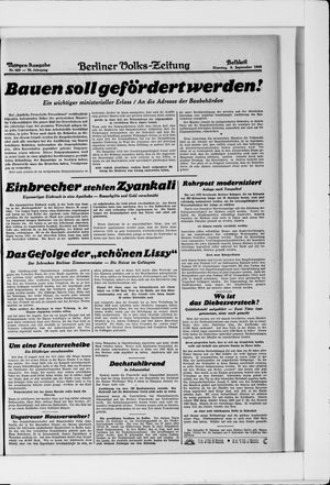Berliner Volkszeitung on Sep 9, 1930