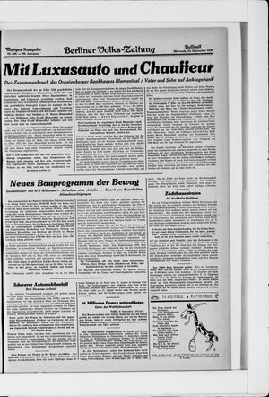 Berliner Volkszeitung vom 10.09.1930