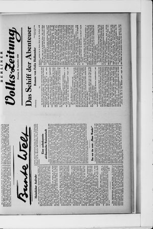 Berliner Volkszeitung vom 16.09.1930