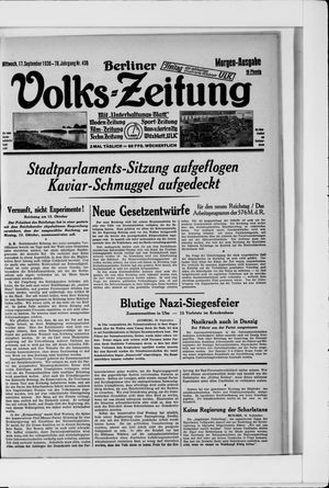 Berliner Volkszeitung vom 17.09.1930