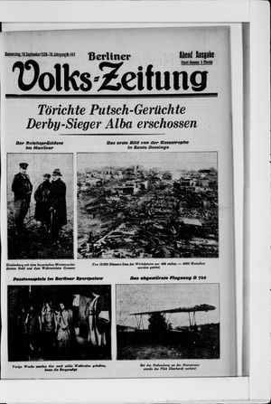Berliner Volkszeitung vom 18.09.1930