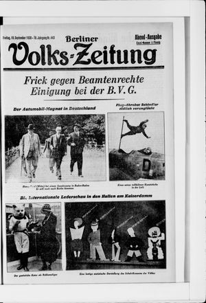 Berliner Volkszeitung vom 19.09.1930