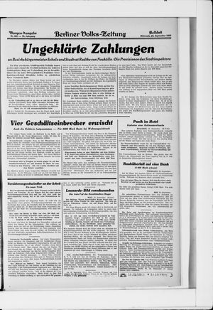 Berliner Volkszeitung vom 24.09.1930