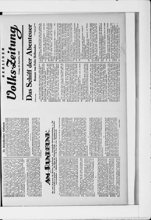 Berliner Volkszeitung vom 26.09.1930
