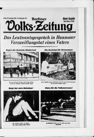 Berliner Volkszeitung vom 26.09.1930