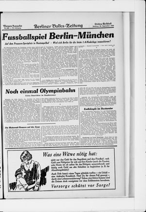 Berliner Volkszeitung vom 28.09.1930