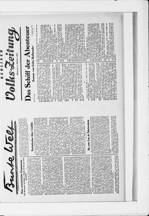 Berliner Volkszeitung vom 01.10.1930