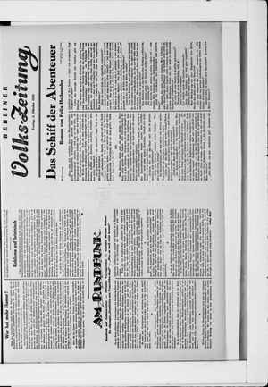 Berliner Volkszeitung vom 03.10.1930