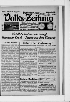 Berliner Volkszeitung vom 04.10.1930