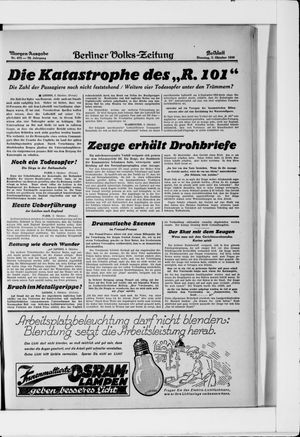 Berliner Volkszeitung vom 07.10.1930