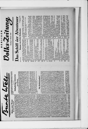 Berliner Volkszeitung vom 07.10.1930