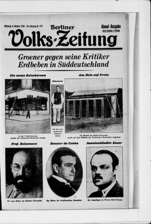 Berliner Volkszeitung vom 08.10.1930