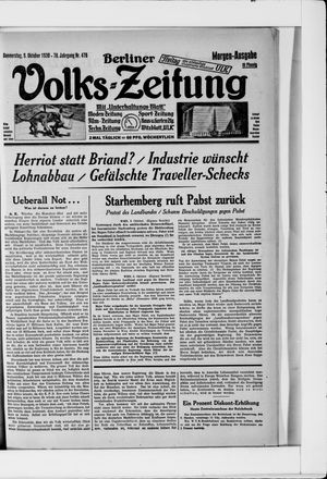Berliner Volkszeitung vom 09.10.1930