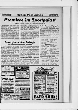 Berliner Volkszeitung vom 12.10.1930