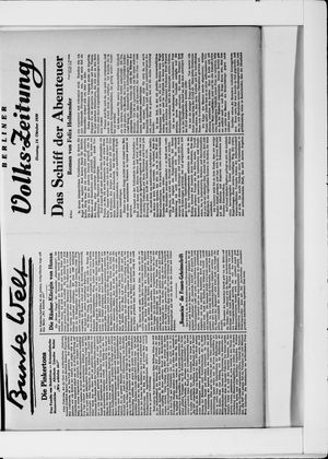 Berliner Volkszeitung vom 14.10.1930
