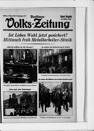 Berliner Volkszeitung vom 14.10.1930