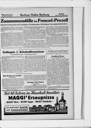 Berliner Volkszeitung vom 15.10.1930