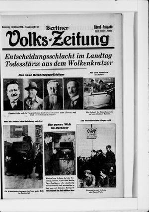 Berliner Volkszeitung vom 16.10.1930