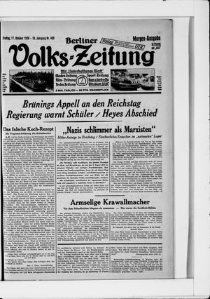 Berliner Volkszeitung vom 17.10.1930