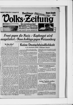 Berliner Volkszeitung vom 18.10.1930