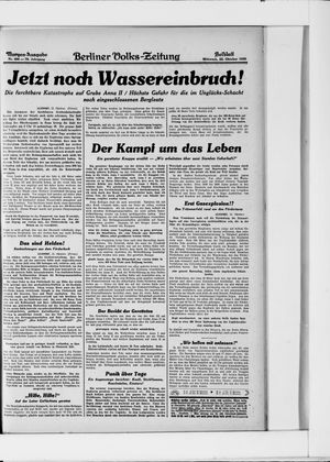 Berliner Volkszeitung on Oct 22, 1930