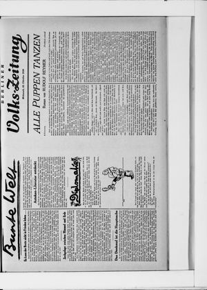 Berliner Volkszeitung on Oct 22, 1930