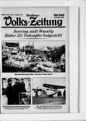 Berliner Volkszeitung on Oct 22, 1930