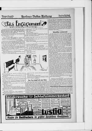 Berliner Volkszeitung vom 26.10.1930