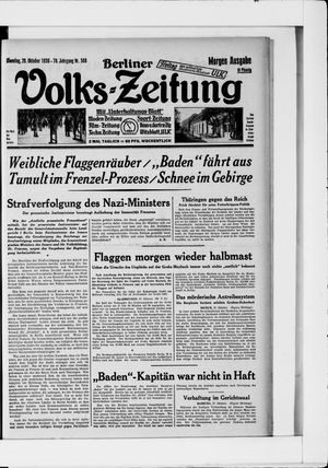 Berliner Volkszeitung vom 28.10.1930