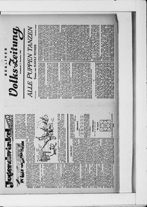 Berliner Volkszeitung on Nov 1, 1930