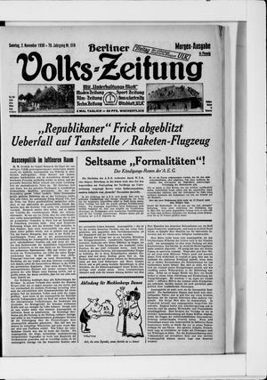 Berliner Volkszeitung vom 02.11.1930