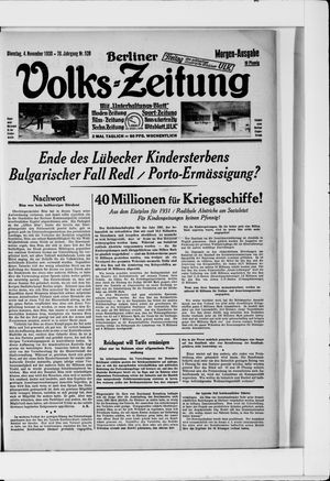 Berliner Volkszeitung vom 04.11.1930