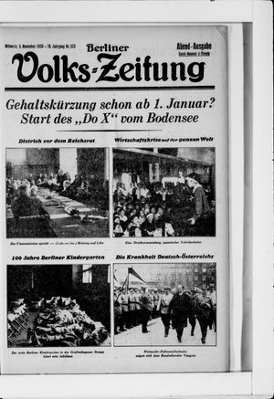 Berliner Volkszeitung on Nov 5, 1930