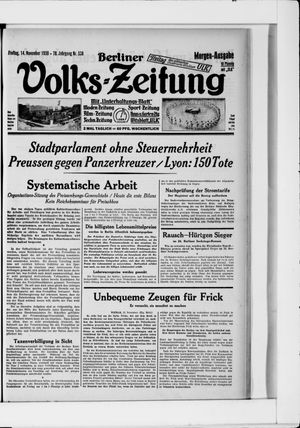 Berliner Volkszeitung vom 14.11.1930